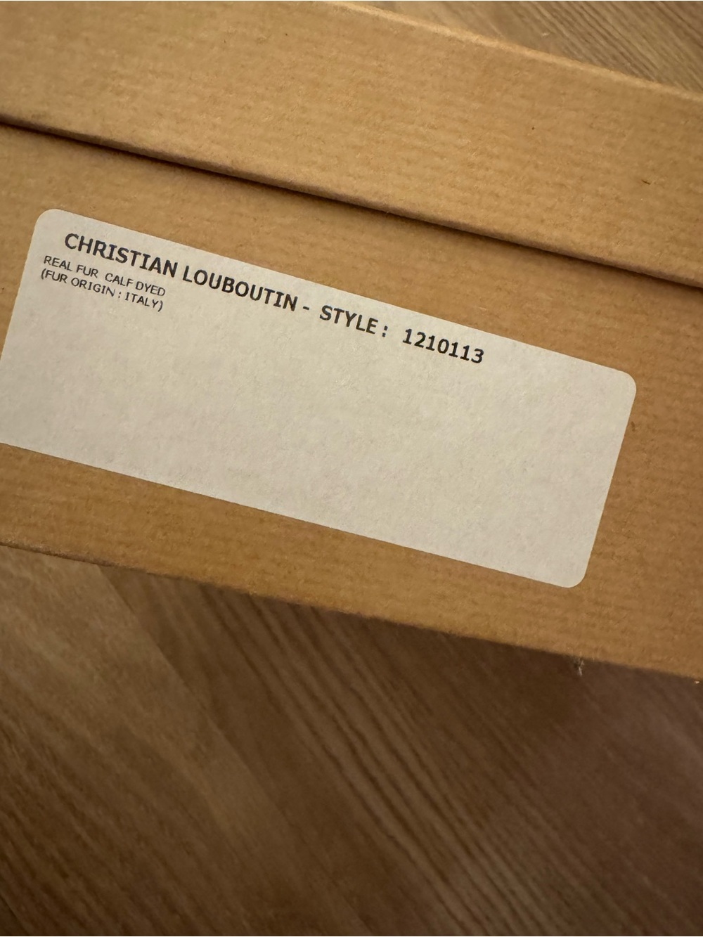Christian Louboutin Brown Kraft Shoe Box with Red Dot - Picture 3 of 10